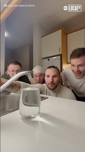 Friends go viral for hilariously tense water challenge