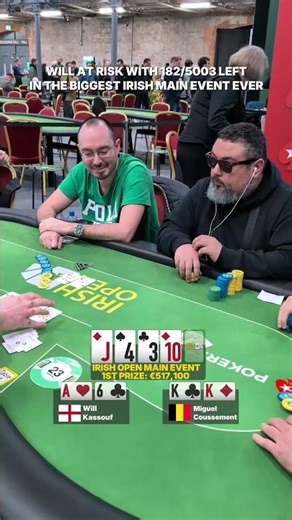 Record-breaking Irish Open Main Event - Will Kassouf at Risk!