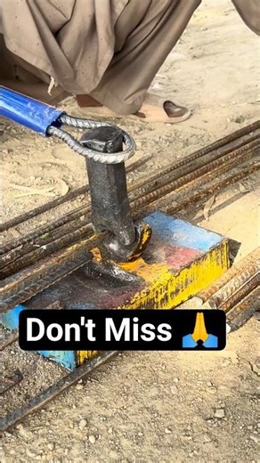 Oddly Satisfying Rebar Cutting — Chisel & Hammer Skills