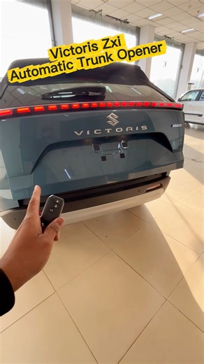 Automatic Trunk Opener Maruti Victoris ZXI Blue SUV #suv #victoris #vitara #luxury