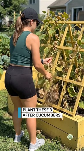Pull Out Your Dead Cucumber Plants and Plant These Instead Right Now 🥬 #cucumber #harvest