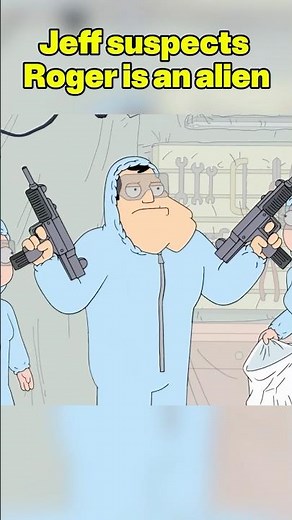 Jeff suspects Roger is an alien #funny #cartoon #americandad