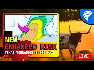 LIVE TEXAS STORM CHASE - Tornadoes and Monster Hail