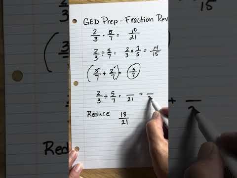 GED Prep- fractions