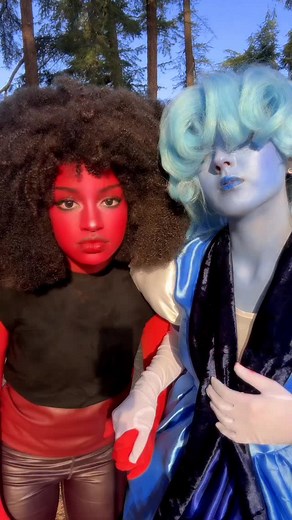 20K views · 1.7K reactions | Garnet by popular demand❤️ . . . #rubyandsapphire #ruby #sapphire #stevenuniverse #cosplay #lesbiancouple #wlw #stevenuniversecosplay #afro #afrocosplay #garnet #garnetcosplay | Eden's Garden ASMR | Facebook