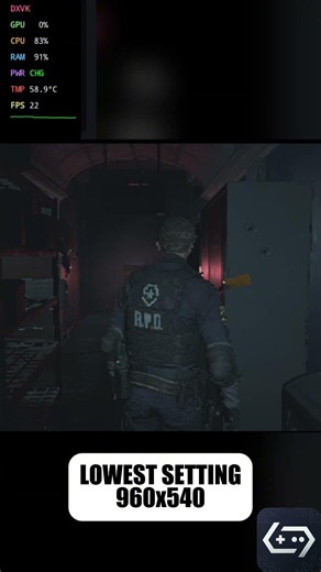 Resident Evil 2 Remake Demo | Lowest Settings | POCO X3 NFC, Snapdragon 732G | GameHub Android