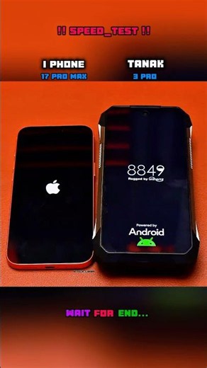 🫠⚡I PHONE 17 PRO MAX vs TANAK 3 PRO SPEED TEST !! 🔥
