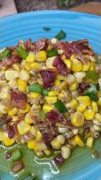 Fried Corn with Crispy Bacon for Thanksgiving