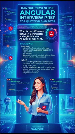 👉 Angular Constructor vs ngOnInit 🤯 | Real Difference in 30 sec ⚡ #shorts #angular #angular17 #web