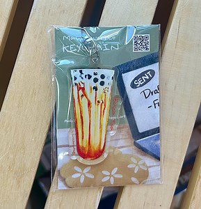 Boba Tea Acrylic Keychain: Brown Sugar Bubble Tea Charm - Etsy