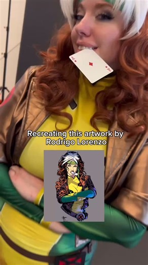 1.6K views · 134 reactions | “This ace is a real diamond in the rough, if ya know what I mean, sugah ” I love this Rogue artwork by @rodrigo.lorenzo.art and it was so much fun to bring it to life with the help of @jeffzoetvisuals ♦️ | Sarah Spectre | Facebook