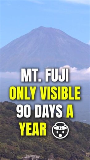 Mount Fuji is only visible 90 days a year… we got LUCKY 🤯