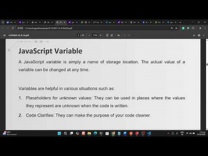 JavaScript Tutorial - Basics