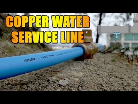 How to install a copper water service line #water