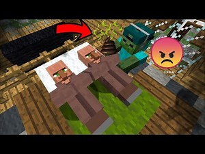 MC NAVEED TRIES TO WAKE UP SLEEPING VILLAGERS !! MARK FRIENDLY ZOMBIE APOCALYPSE MOD !! Minecraft