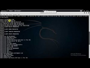 Whois tool for reconnaissance