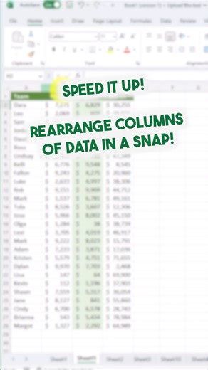 5.1K views · 43 reactions | Rearrange columns in a snap 奈 | Miss Excel | Facebook