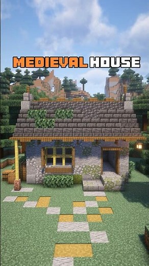 Minecraft How To Build a Medieval Starter House 🏠