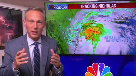 Hurricane watch issued for Texas coast as Tropical Storm Nicholas nears