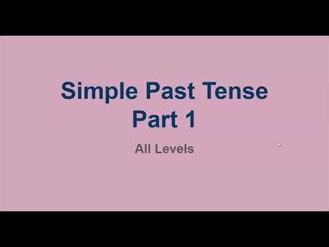 Simple Past Tense Part 1 (Positive verb sentences)