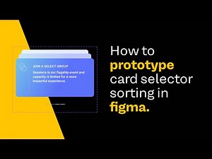 How to prototype card selector sorting in figma