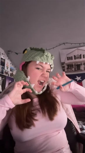 Crochet By Lila on Instagram: "This dinosaur hat took so long, worth it though!🦖🦕 #crochet #handmade #smallbusiness #dinosaur #crochetersofinstagram"
