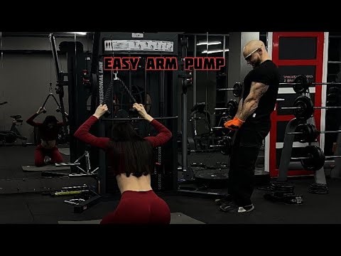 EASY ARM PUMP. BICEPS AND TRICEPS WORKOUT.