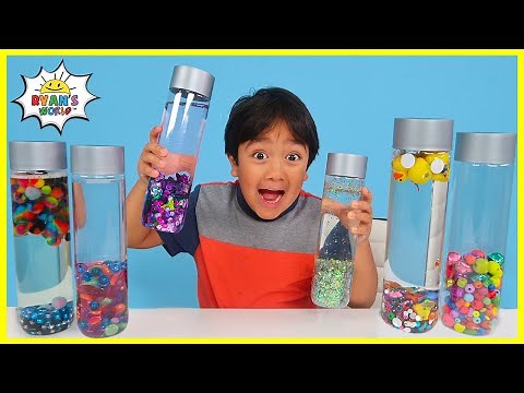 How to make PLAY sensory water bottles for Kids DIY!