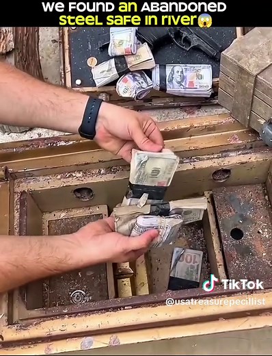 Discovering an Abandoned Steel Safe in the River