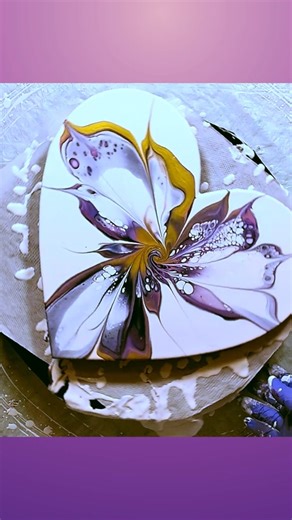 The Satisfying Way to Paint Abstract Flowers #arttutorial #fluidart #mesmerizing