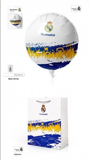 Cumpleaños Real Madrid, vajilla y decoración #fiestafacil #realmadrid