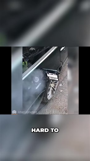 That's gonna leave a mark! Watch what happens when this car tries to get out of a tight spot. You'll want to see this. #carculture #fails #funny #waitforit #automotive