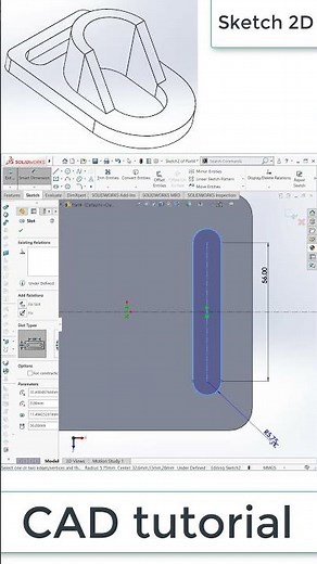 Solidworks basic quick tutorial: exercise 89#shorts