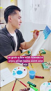 Bring a paint and sip night home with our Art in a Box kits 🎨