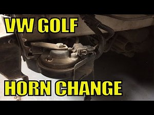 Cómo reemplazar el claxon de un Volkswagen Golf.