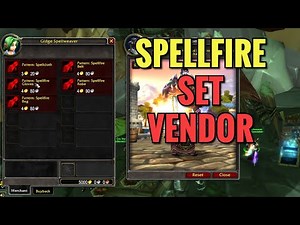 Spellfire Set Patterns Vendor Location (WoW TBC)