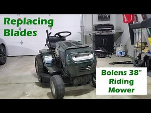 Replacing blades on a Bolens 38" riding mower