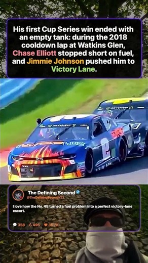 Jimmie Johnson Pushed Elliott to Victory Lane 🏁