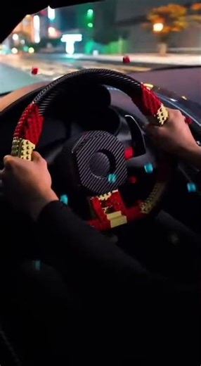 Bugatti La Voiture Noire Iron Man LEGO Steering Wheel — CRISP SATISFYING POV
