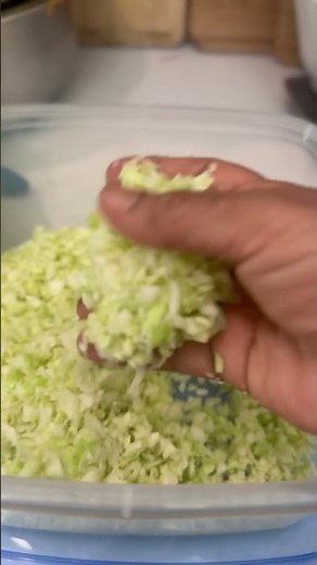 Cabbage in food processor life is made easy