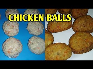 CHICKEN BALLS Recipe || Homemade Chicken Balls