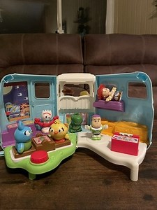 Fisher-Price Little People Toy Story RV Camper Van with 8 Figures  | eBay