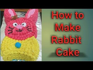 How to make Whipping Cream Rabbit cake at Home || Vanilla sponge Rabbit cake || step by step