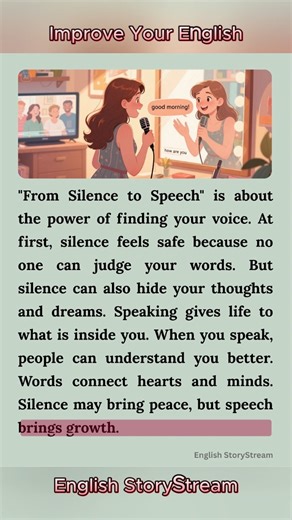 From Silence to Fluent Speech - English Listening Practice 📖🗣 #learnenglish #englishtips #speech | English StoryStream