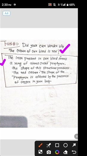 why the colour of our blood is red ?#biologyfacts