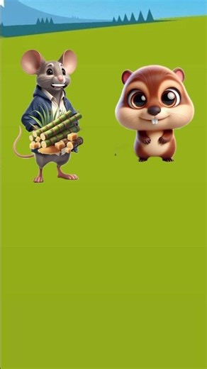 अरे मेरी गिलहरी 🐿️ बहन ये लो तुम गन्ने खा लो #tyyabaangel