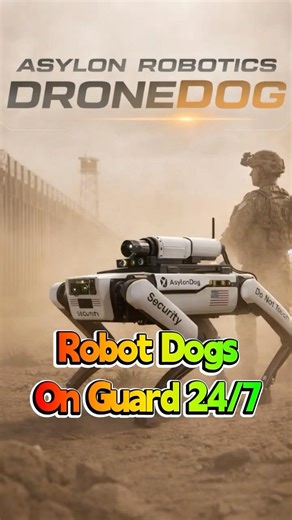 Robot Dogs: Base Security #RobotDogs #DroneDog #BaseSecurity #MilitaryTech