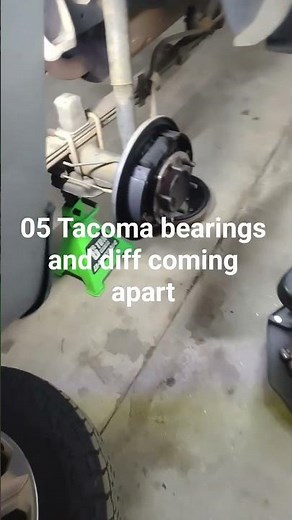 05 Tacoma bearings and differential replacement. #automobile #diyer #toyota #tacoma #differential