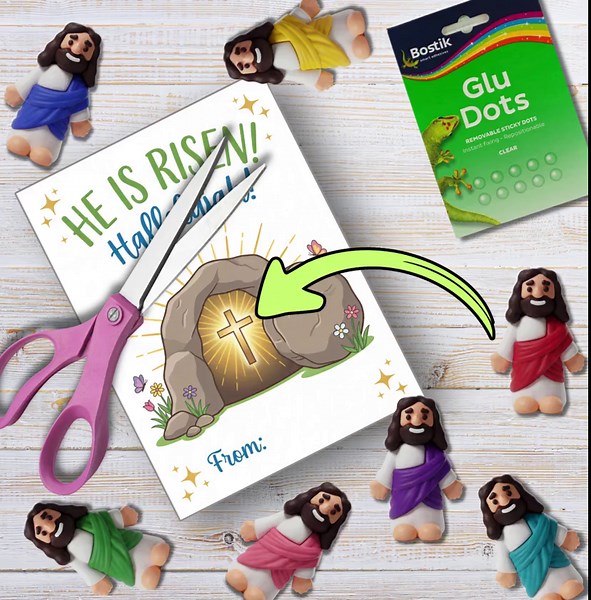Christian Easter Party Favors Mini Jesus Pocket Cards Little Jesus Easter Favors Kids Religious Easter Basket Stuffer He is Risen Keepsake - Etsy