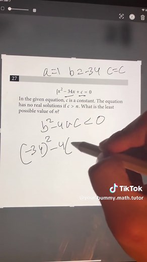 2024 SAT Discriminant Questions